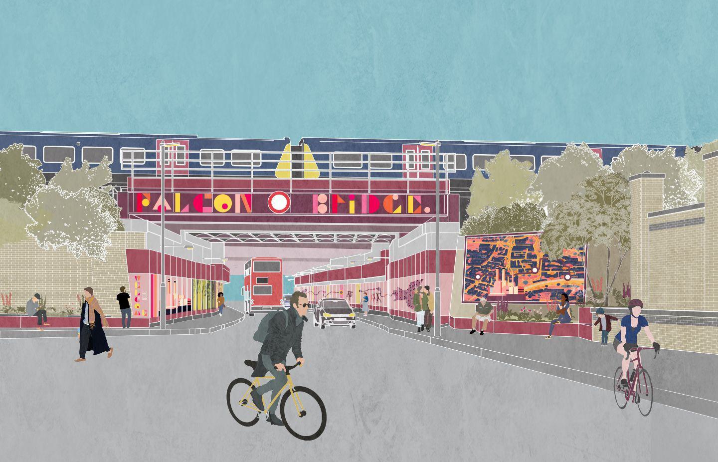 Colourful Community Design Gets Green Light for Falcon Road Bridge Renewal South View