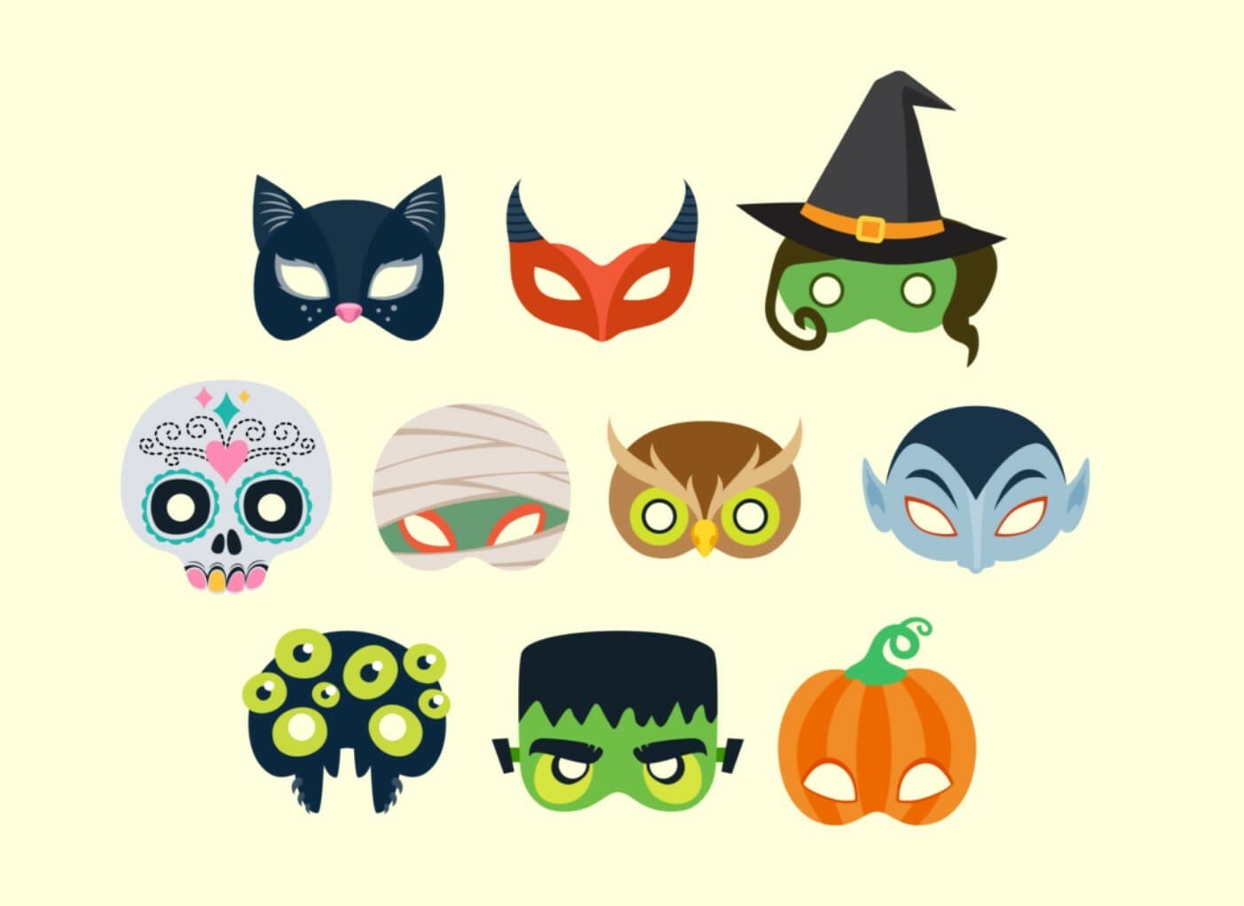 Halloween High-Street Safari-Trail-Masks
