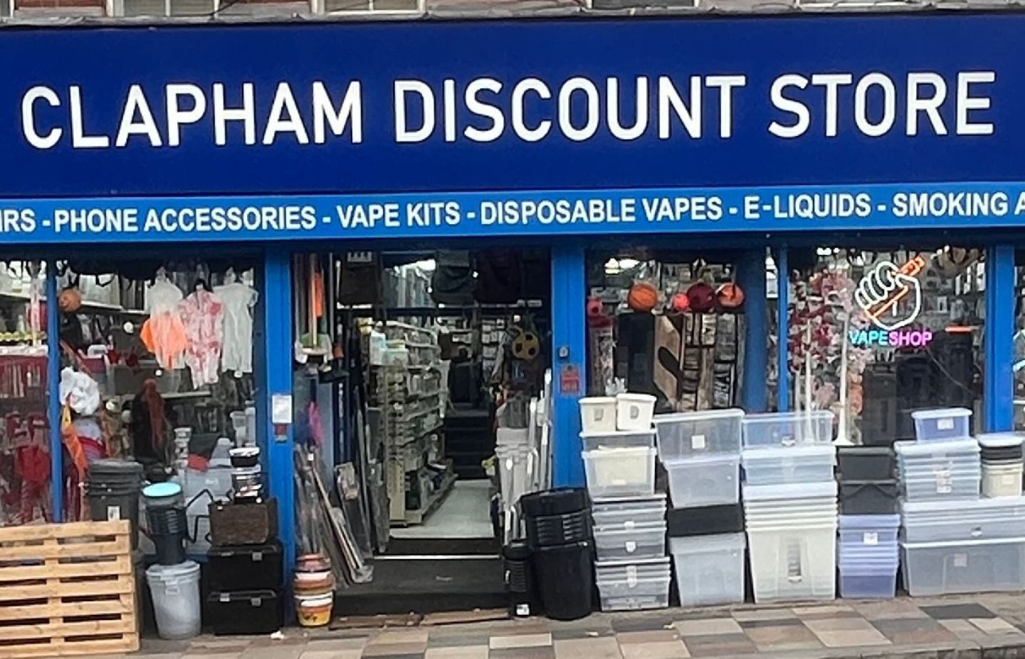 Clapham Discount Store on Lavender Hill