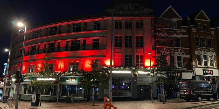 Clapham Junction Halloween Light Show