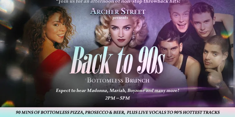 Back to the 90s Bottomless Brunch 14 Feb