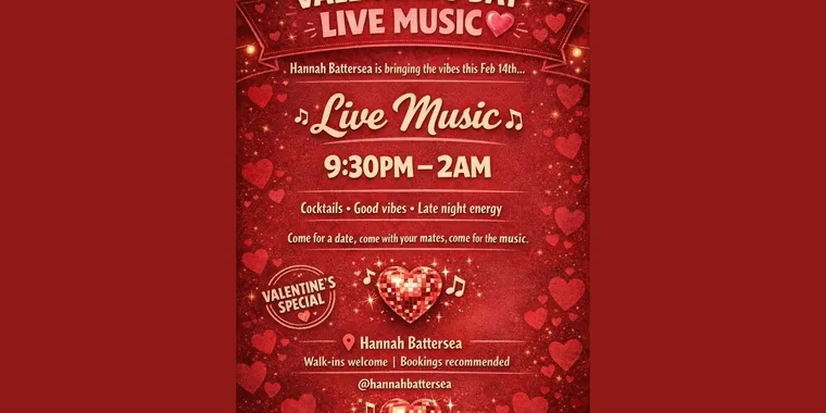 Valentine's Weekend: Live Music 13 Feb - 14 Feb