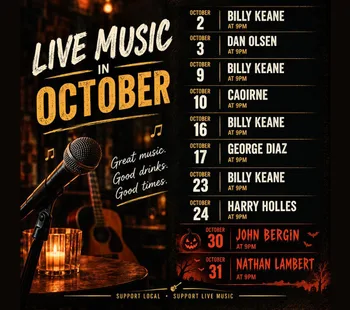 Live Music in October 02 Oct - 31 Oct