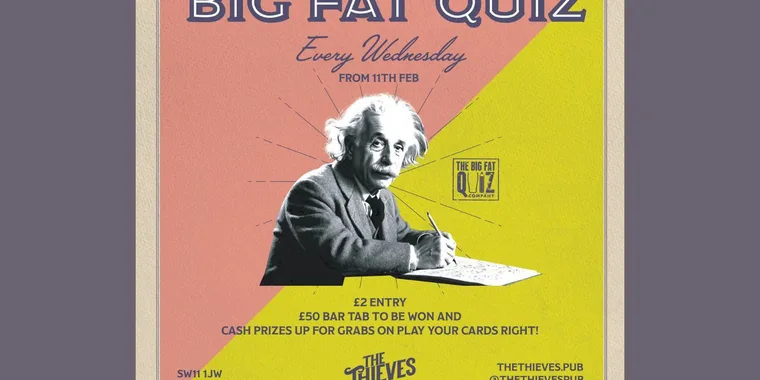 The Thieves Quiz Night 04 Mar - 25 Mar