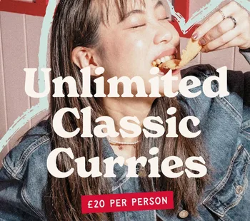 Unlimited Classic Curries £20pp