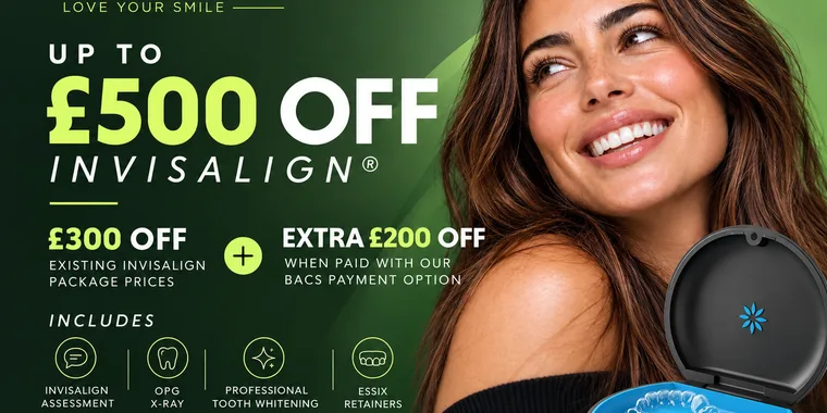 Up to £500 off Invisalign 31 Dec