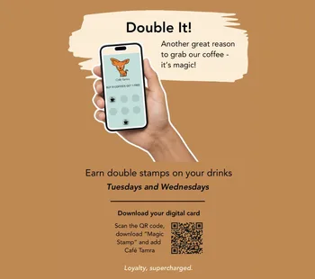 Double It at Cafe Tamra! 31 May