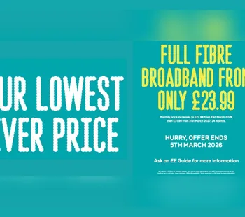 Flash Sale! Full Fibre Broadband 05 Mar
