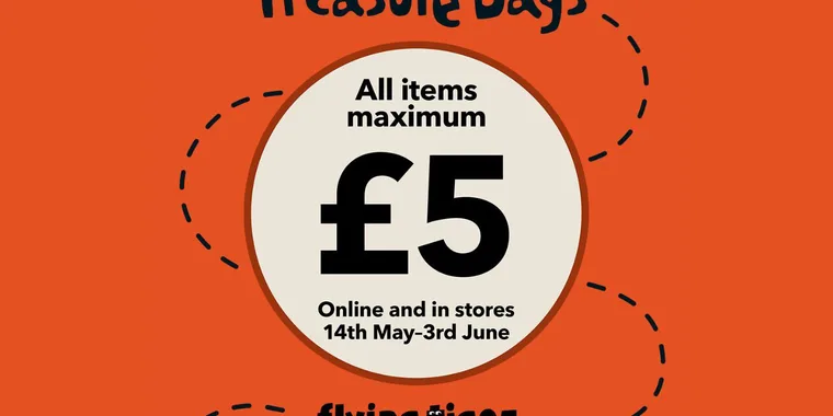 Treasure Days: Everything £5 or less! 03 Jun