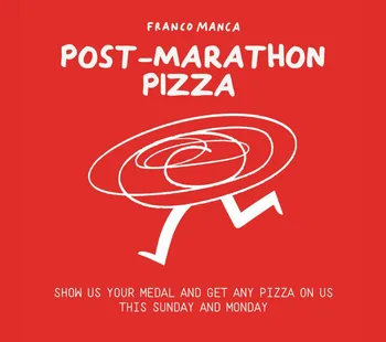 FREE Pizza for London Marathon Runners! 26 Apr