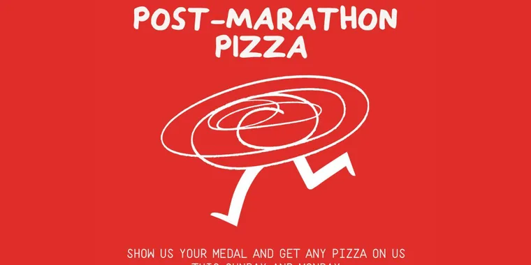 FREE Pizza for London Marathon Runners! 26 Apr
