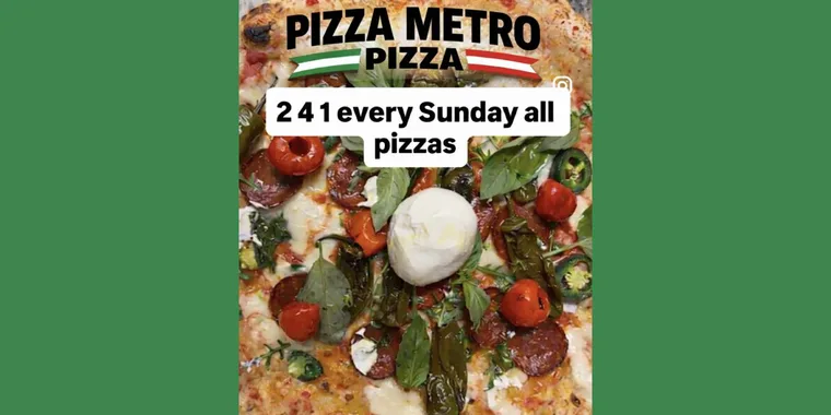 2 for 1 Pizza Sundays
