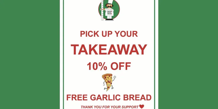 10% Off Pizza Takeaway