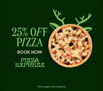25% Off Pizza! 23 Nov