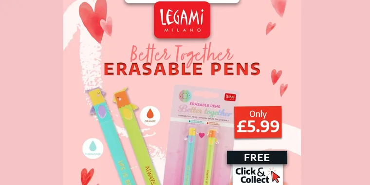 Legami Valentines Pens 15 Feb