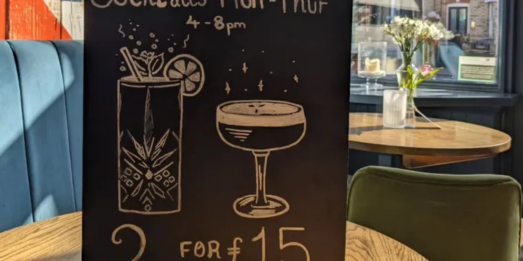 Two Cocktails for £15